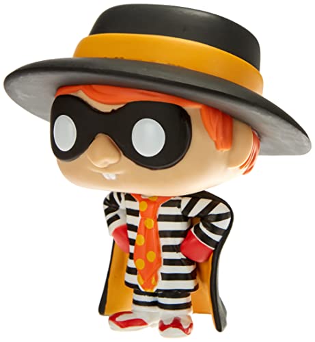 Funko Pop! figure of the McDonald’s Hamburglar in a striped suit.