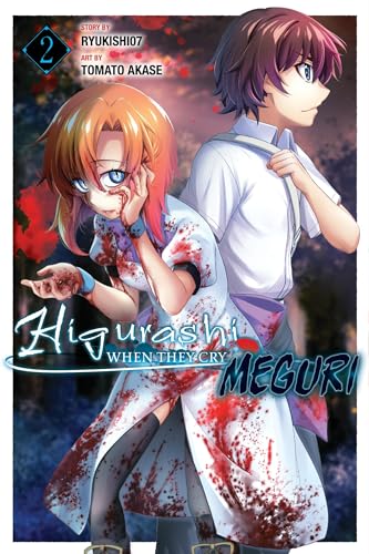 Manga cover with two anime characters covered in blood.