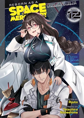 Anime-style cover art featuring a man and a woman standing before a starship.