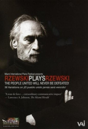 DVD cover featuring a portrait of pianist Frederic Rzewski.