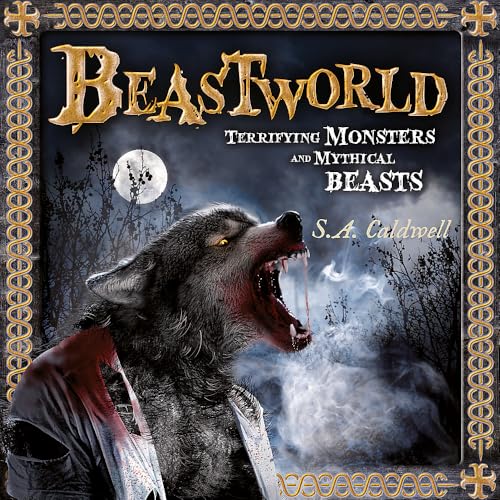 Book cover: “Beastworld” featuring a snarling werewolf in a dark landscape.