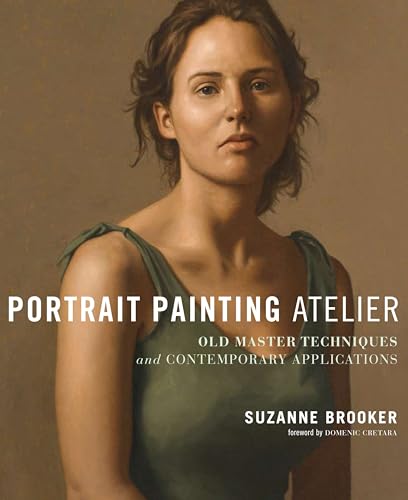 Book cover featuring a realistic oil painting portrait of a woman in green.