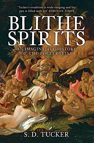 Book cover: “Blithe Spirits” depicts fantastical creatures in a painting.