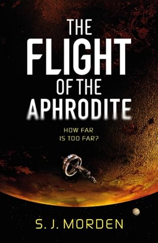 Book cover: “The Flight of the Aphrodite” with spaceship and nebula.