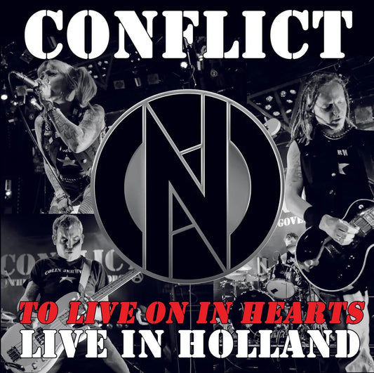 Album cover for Conflict’s “To Live On In Hearts - Live In Holland.”