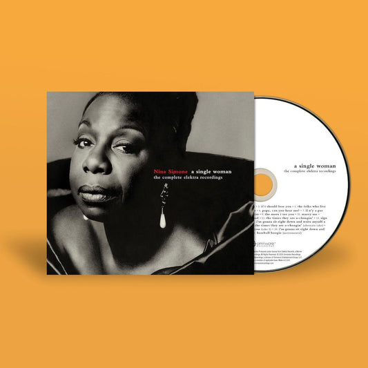 CD cover for Nina Simone’s “A Single Woman” featuring her portrait.