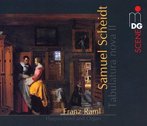 CD cover featuring a Dutch interior painting with text Samuel Scheidt Tabulatura nova II.