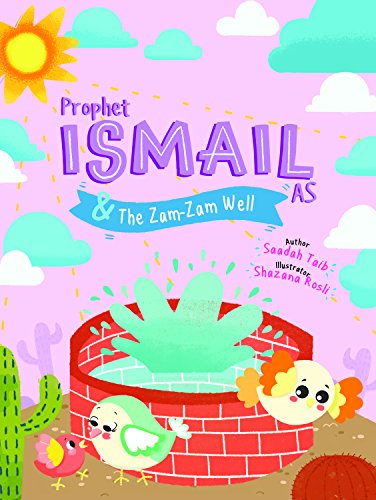 Colorful illustrated cover of an activity book about Prophet Ismail and ZamZam well.