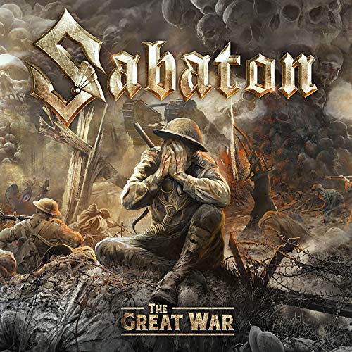 Sabaton’s “The Great War” album cover depicts a World War I battlefield scene.