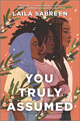 Book cover: three young women with textured hair and olive branches.