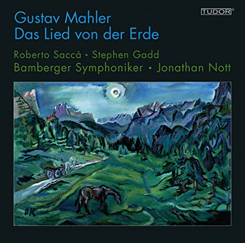 CD cover for Mahler's "Das Lied von der Erde" with mountain landscape.