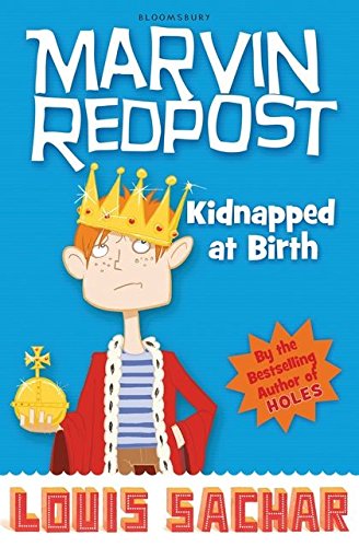 Book cover: Cartoon boy with crown, titled “Kidnapped at Birth.”