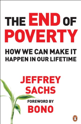 Book cover: "The End of Poverty" by Jeffrey Sachs, with bamboo image.