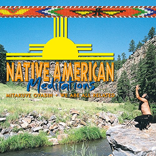 CD cover with Native American imagery, mountains, and a meditating figure.