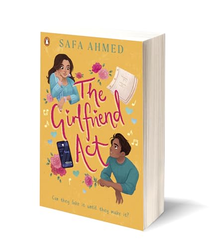 Yellow book cover with illustrations of a couple and musical notes.