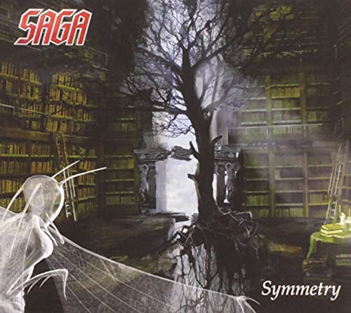 CD cover for Saga’s “Symmetry” featuring a tree and stone architecture.