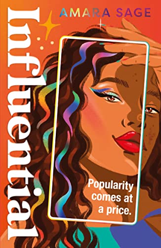 Book cover: “Influential” by Amara Sage, featuring a portrait of a woman.
