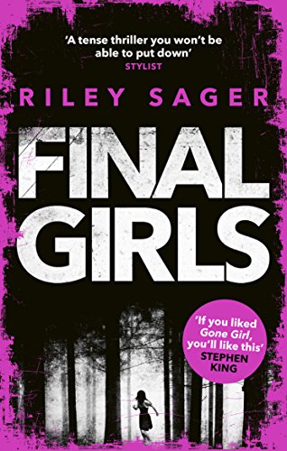 Book cover: "Final Girls" with a lone figure in a dark forest.
