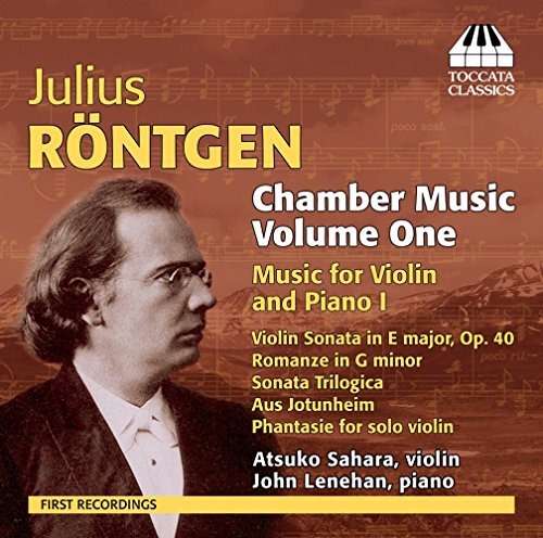 CD cover for Julius Röntgen's Chamber Music Vol. 1, with portrait.