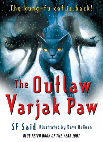 Book cover featuring three blue cats with glowing yellow eyes in the snow.