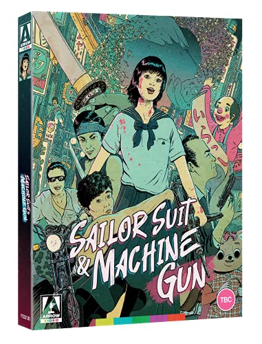 Blu-ray cover for "Sailor Suit and Machine Gun" with illustrated artwork.