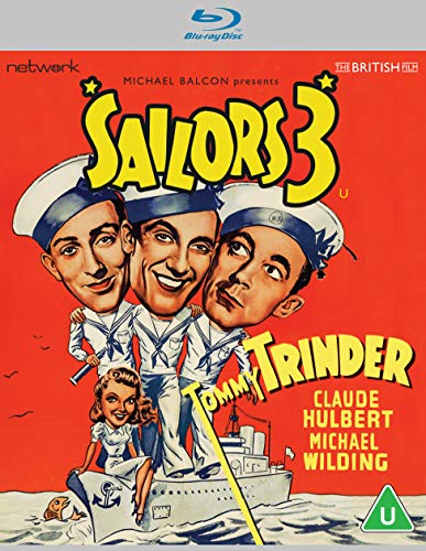 Sailors 3" Blu-ray cover featuring three cartoon sailors and a woman by the sea.