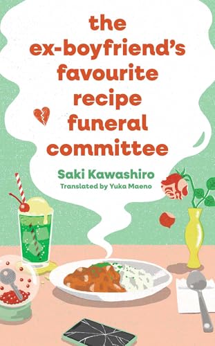 Book cover with food illustrations, cracked phone, and title text.