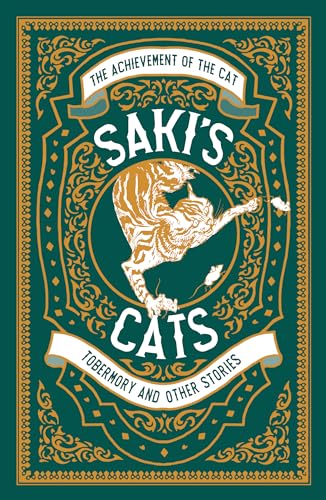 Book cover: "Saki's Cats" with an illustration of a stretching cat.