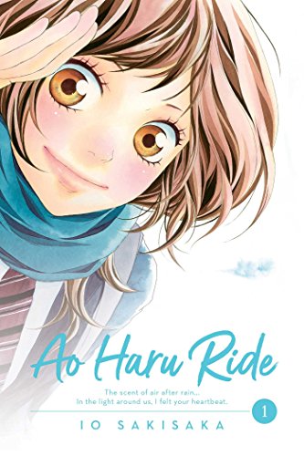 Manga cover: girl with wavy hair and large, golden eyes looks upward.
