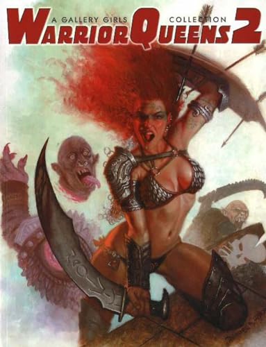 Fantasy painting of a fierce, armored woman with a large sword.