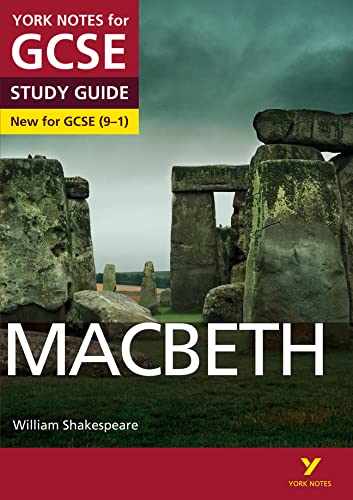 York Notes GCSE study guide for Macbeth featuring an image of Stonehenge.