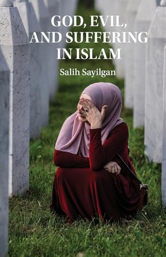 Book cover with a woman in hijab and a graveyard background.