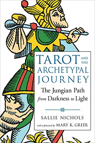 Book cover featuring a colorful tarot card illustration and title text.