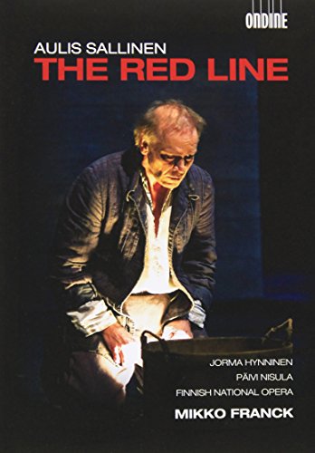DVD cover featuring a man sitting with a coffin, titled "The Red Line".