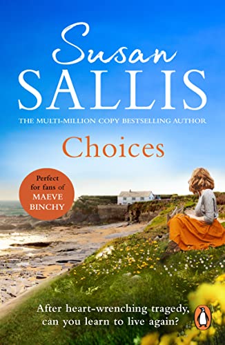 Book cover for "Choices" by Susan Sallis, featuring a woman by the sea.