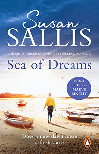Book cover: "Sea of Dreams" by Susan Sallis, with coastal scene.