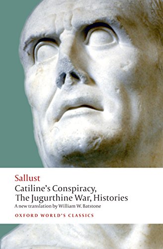 Book cover featuring a white marble bust and red text: "Sallust.