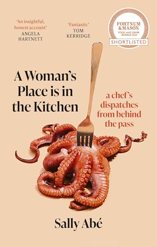 Book cover: octopus on a fork with text "A Woman's Place is in the Kitchen.