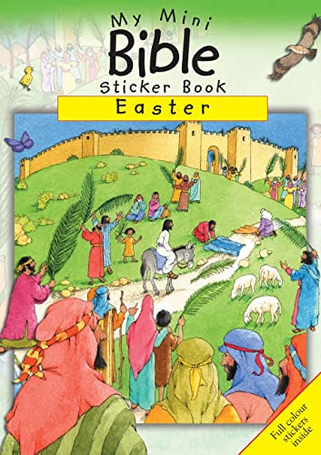 Colorful sticker book cover depicting Jesus’ entry into Jerusalem.
