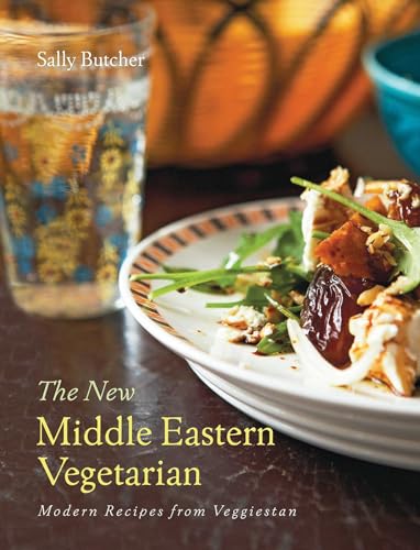 Cookbook cover featuring a plated Middle Eastern vegetarian dish and glass.