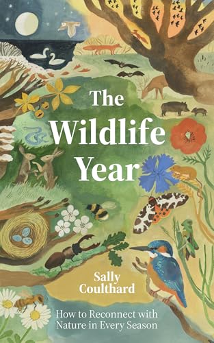Book cover depicting seasonal wildlife illustrations and the title "The Wildlife Year".