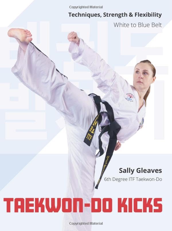 Taekwon-Do instructional book cover featuring a woman performing a high kick.