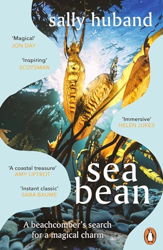Book cover for "Sea Bean" featuring seaweed and coastal imagery.