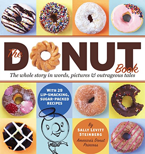 Book cover featuring colorful photographs of various frosted donuts.