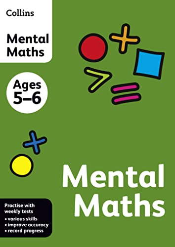 Green cover with colourful math symbols and text: "Mental Maths".
