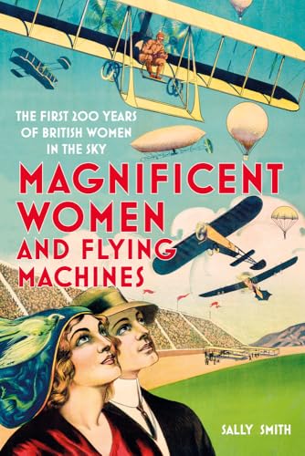 Book cover depicting vintage aircraft and two women looking upwards.