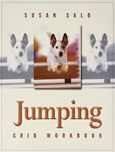 Cover of Jumping Grid Workbook by Susan Salo featuring a dog jumping over hurdles.