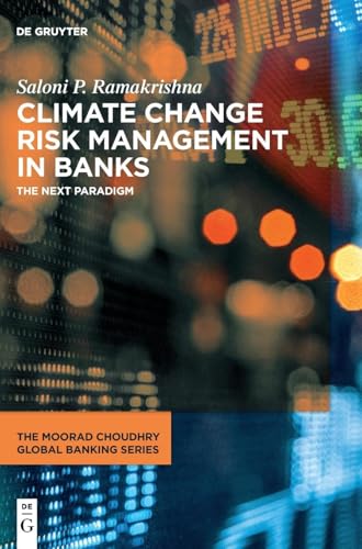 Book cover: “Climate Change Risk Management in Banks” with blurred city lights.