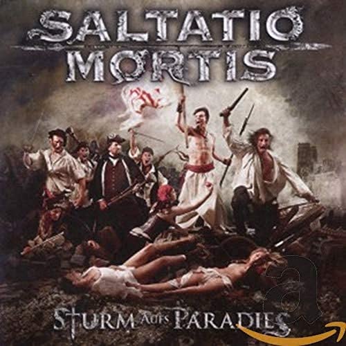 Album cover depicting a group of people in historical clothing amidst a chaotic battle.