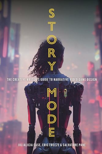 Book cover featuring a cyborg figure facing a futuristic city with yellow neon text.